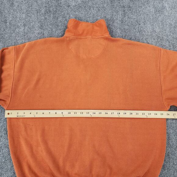 Tommy Bahama Pullover Sweater Mens Large Orange 1/4 Zip Relax Coastal Casual - Picture 5 of 16